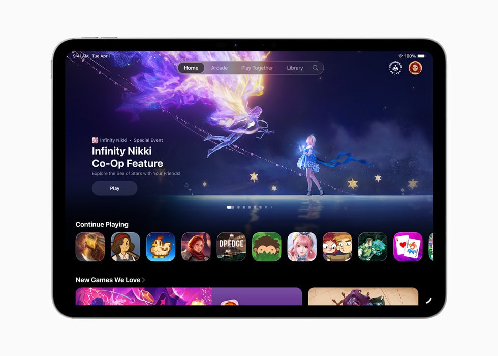 i pad showing games