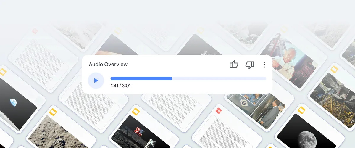 Tired of reading? NotebookLM can now generate audio summaries of your sources.